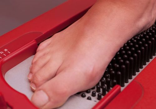 custom foot orthotics being made